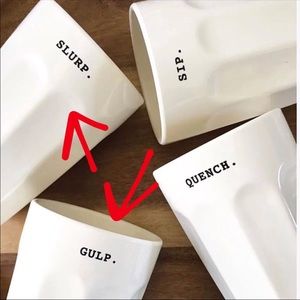 NEW Rae Dunn Melamine Tumblers Slurp & Gulp